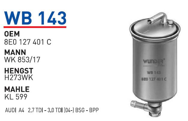 AUDI A4-A5-A6-A7-A8-Q5 II 2,0TDI-40TDI-45TDI [WB143]