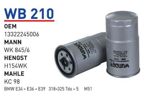 BMW E34 - E36 - E39 318-325 Tds - 5 M51 [WB210]