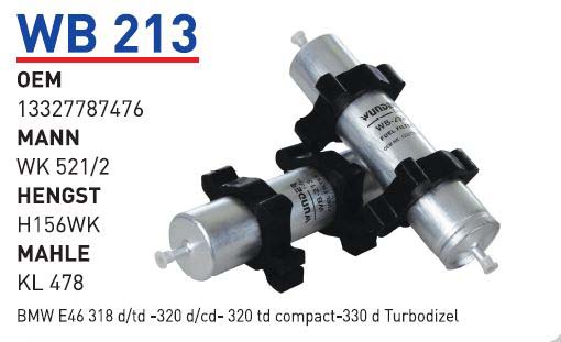 BMW E46 318 d/td -320 d/cd- 320 td compact-330 d Turbodizel [WB213]