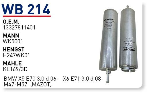 BMW X5 E70 3.0 d 06- X6 E71 3.0 d 08- M47-M57 [WB214]