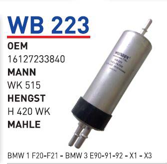 BMW 1 F20-F21 - BMW 3 E90-91-92 - X1 - X3 [WB223]