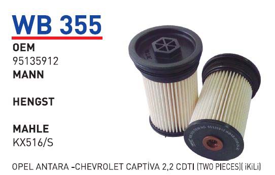 OPEL ANTARA -CHEVROLET CAPTIVA 2,2 CDTI (IKILI) [WB355]