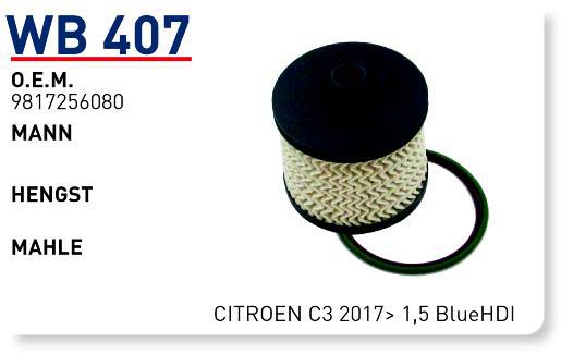 PEUGEOT - CITROEN C3 2017> 1,5 BlueHDI [WB407]