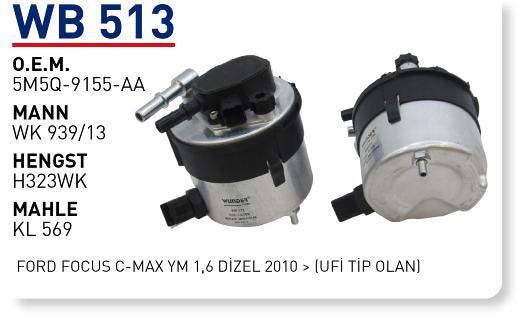 VOLVO S40 1,6 DIZEL (UFI TIP OLAN) [WB513]