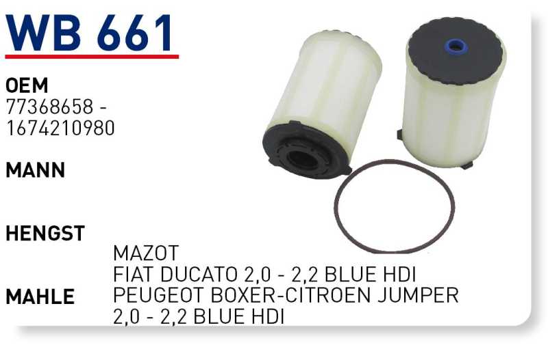 PEUGEOT BOXER 2,0 - 2,2 BLUE HDI [WB661]