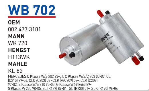 MERCEDES 129-170-202-203-210-220 KASA 112-113 MOTOR [WB702]