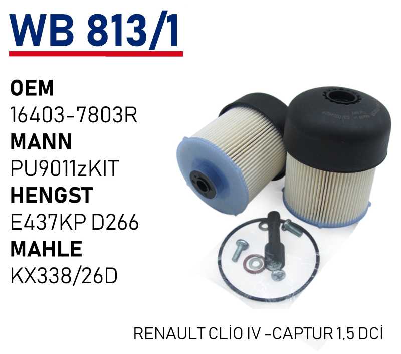 RENAULT CLIO IV -CAPTUR 1,5 DCI [WB813/1]