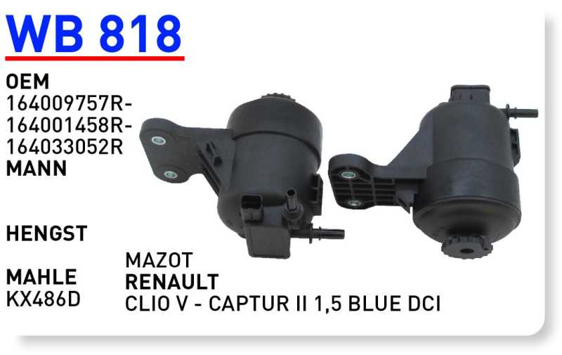 RENAULT CLIO V - CAPTUR II 1,5 BLUE DCI [WB818]