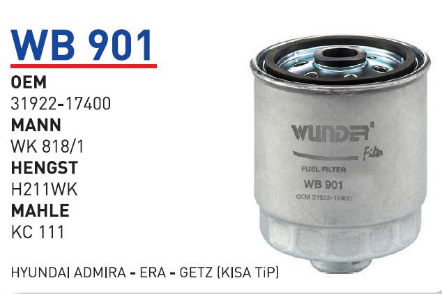 HYUNDAi ADMiRA - ERA - GETZ (KISA TIP) [WB901]