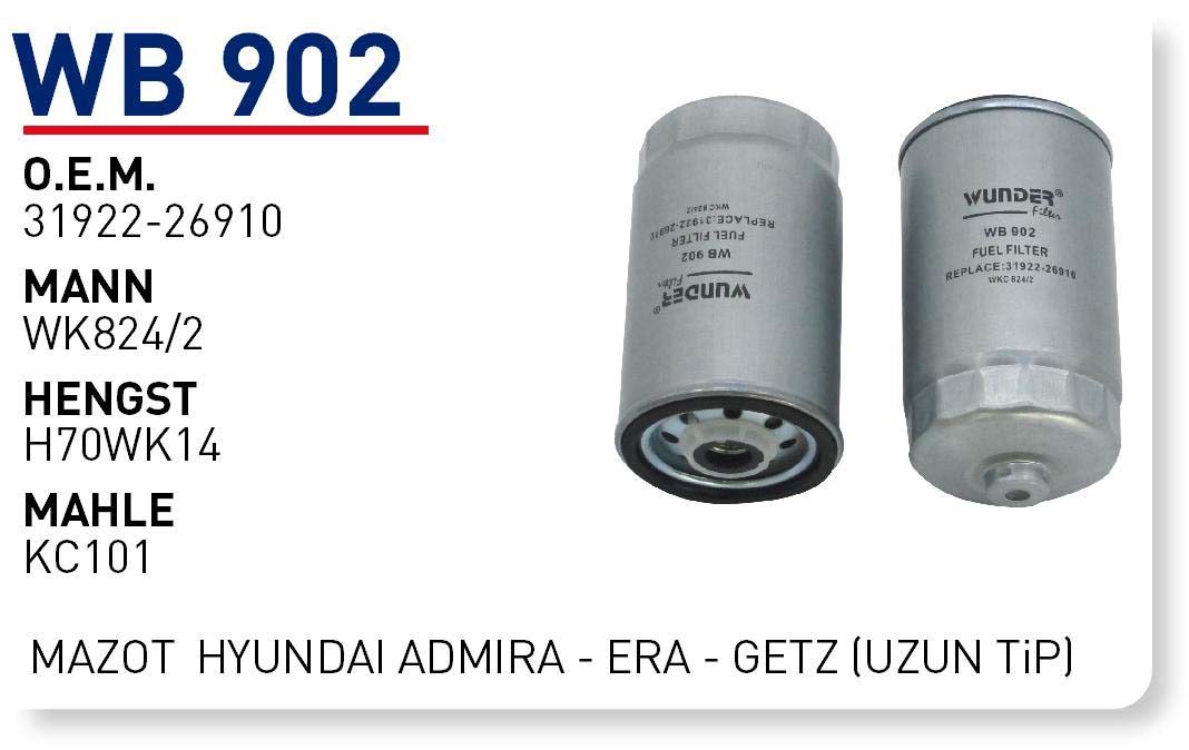 HYUNDAi ADMiRA - ERA - GETZ (UZUN TiP) [WB902]