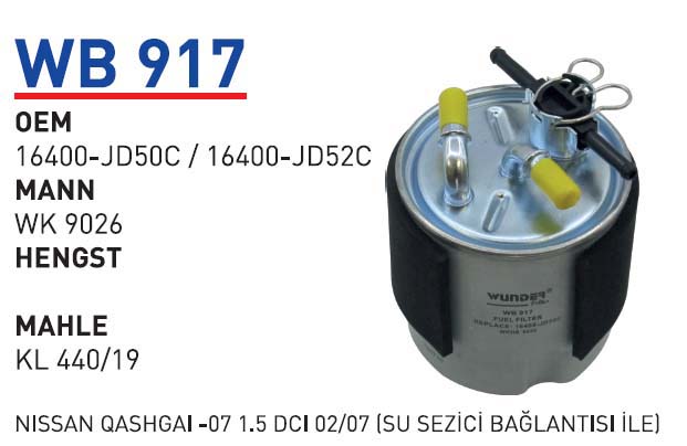 NiSSAN QASHGAI -07 1.5 DCI 02/07 SU SEZICI BAGLANTISI ILE [WB917]