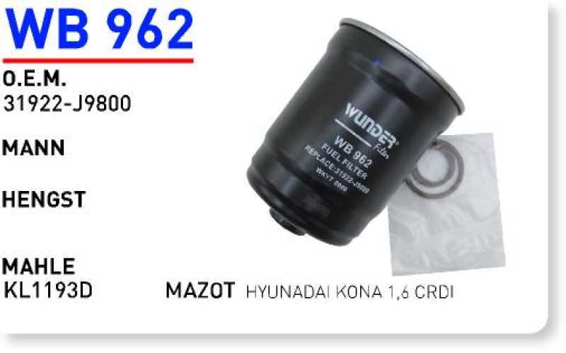 HYUNADAI KONA 1,6 CRDI [WB962]