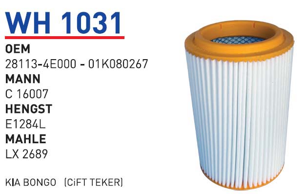 KiA BONGO Y.M (ÇiFT TEKER) KEÇE TIPI [WH1031]
