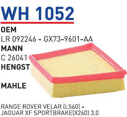 RANGE ROVER VELAR (L560) -JAGUAR XF SPORTBRAKE(X260) 3,0 (ÇIFTLI SATILIYOR 1 ADET WH1052 - 1 ADET WH [WH1052]
