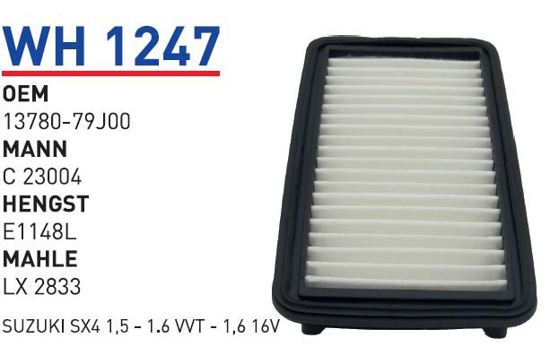 SUZUKi SX4 1,5 - 1.6 VVT - 1,6 16V [WH1247]