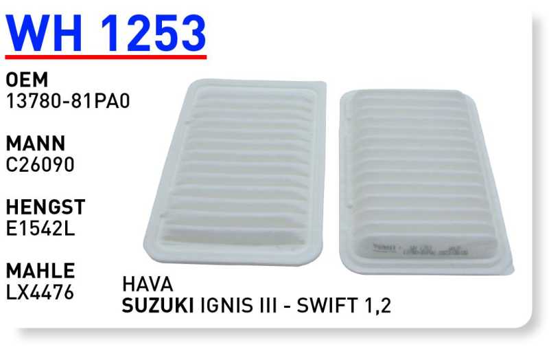 SUZUKI IGNIS III - SWIFT 1,2 [WH1253]