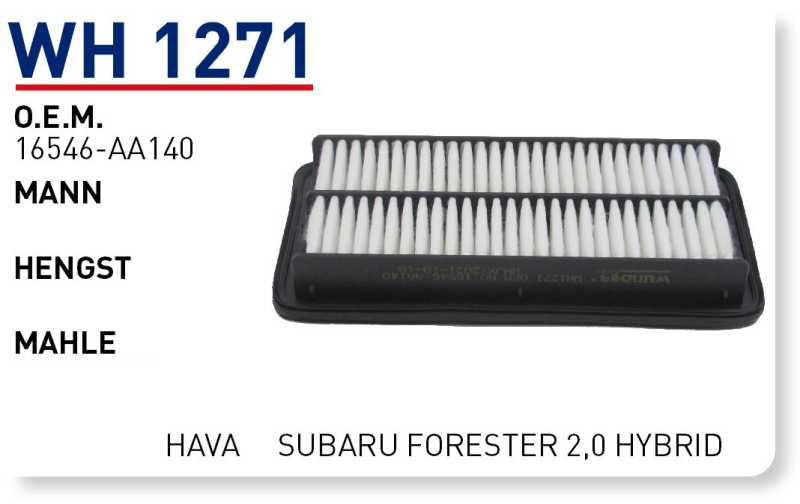 SUBARU FORESTER 2,0 HYBRID - XV 1,6 [WH1271]