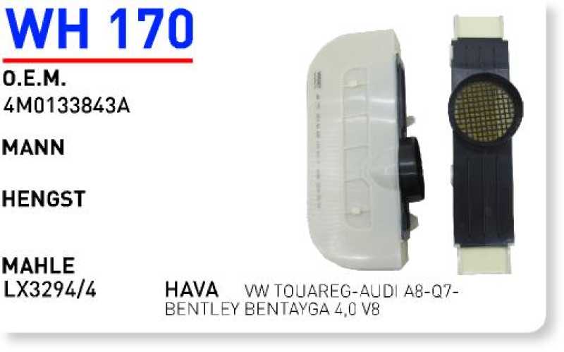 VW TOUAREG-AUDI A8-Q7-BENTLEY BENTAYGA 4,0 V8 [WH170]