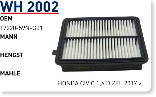 HONDA CIVIC 1,6 DIZEL 2017 > [WH2002]
