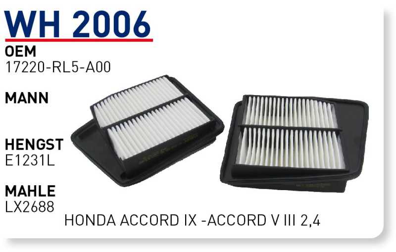 HONDA ACCORD IX -ACCORD V III 2,4 [WH2006]