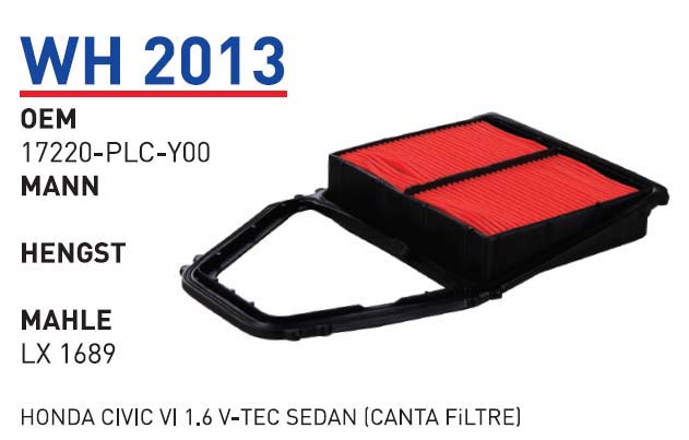 HONDA CIVIC VI 1.6 V-TEC SEDAN (ÇANTA FiLTRE) [WH2013]