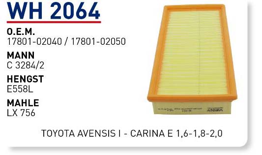 TOYOTA AVENSIS I - CARINA E 1,6-1,8-2,0 [WH2064]