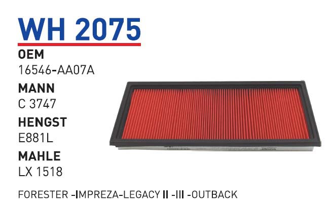 FORESTER -IMPREZA-LEGACY II -III -OUTBACK [WH2075]