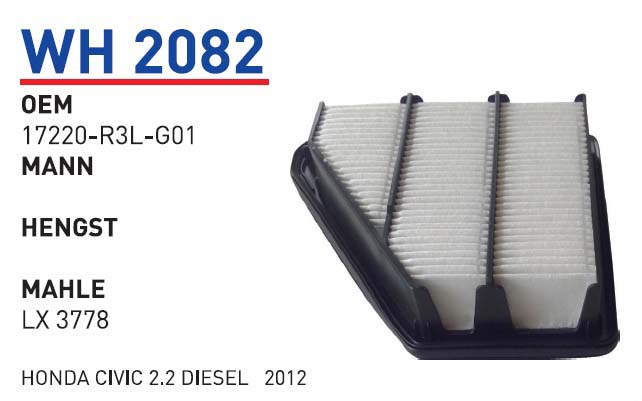 HONDA CIVIC 2.2 DIESEL AIR FILTER 2012 [WH2082]