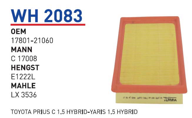 TOYOTA PRIUS C 1.5 HYBRID-YARIS 1.5 HYBRID [WH2083]