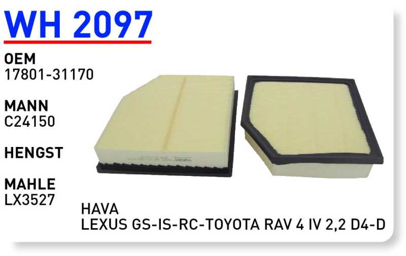 LEXUS GS-IS-RC-TOYOTA RAV 4 IV 2,2 D4-D [WH2097]