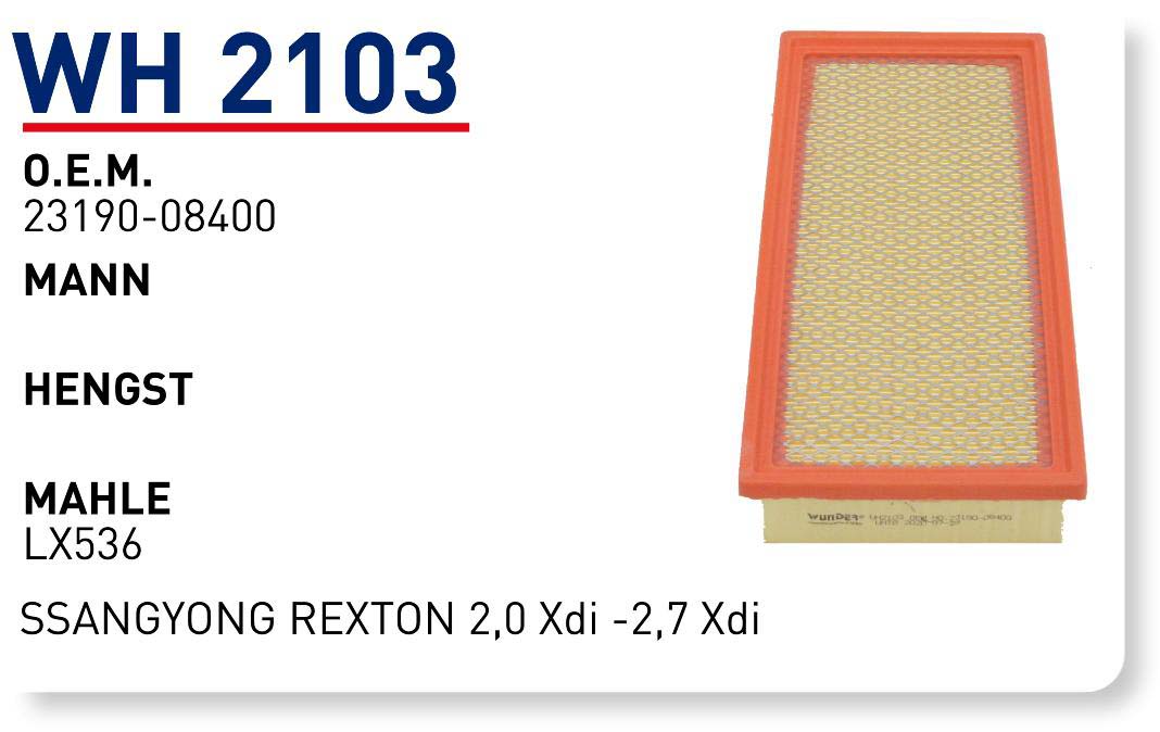 SSANGYONG REXTON 2,0 Xdi -2,7 Xdi [WH2103]