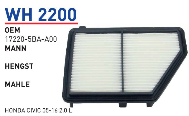 HONDA CIVIC 05-16 2,0 L [WH2200]
