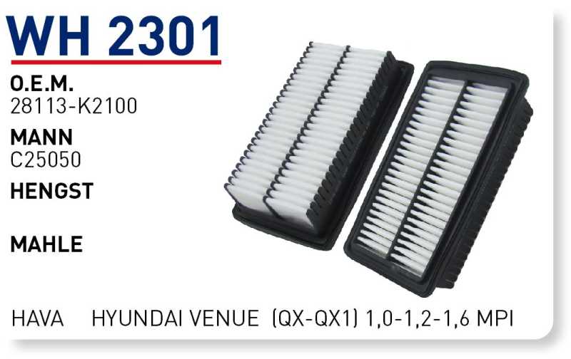 HYUNDAI VENUE (QX-QX1) 1,0-1,2-1,6 MPI [WH2301]