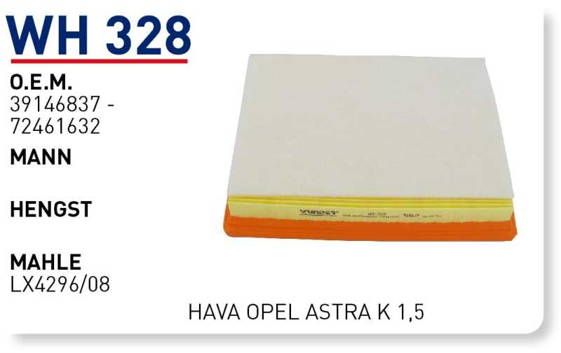 OPEL ASTRA K 1,5 [WH328]