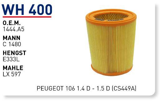 PEUGEOT 106 1.4 D - 1.5 D (CS449A) [WH400]