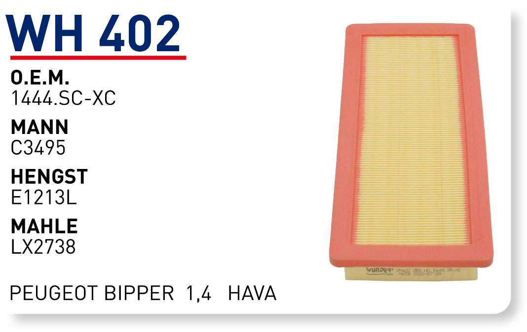 PEUGEOT BIPPER 1,4 [WH402]