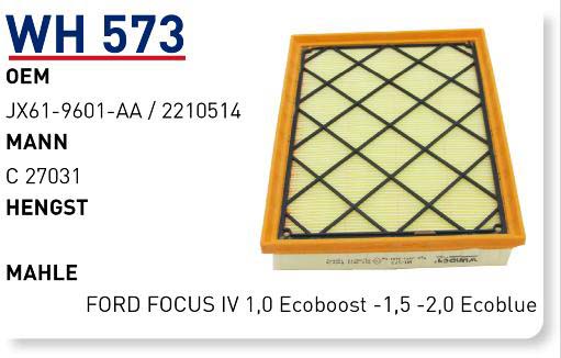 FORD FOCUS IV 1,0 Ecoboost -1,5 -2,0 Ecoblue [WH573]