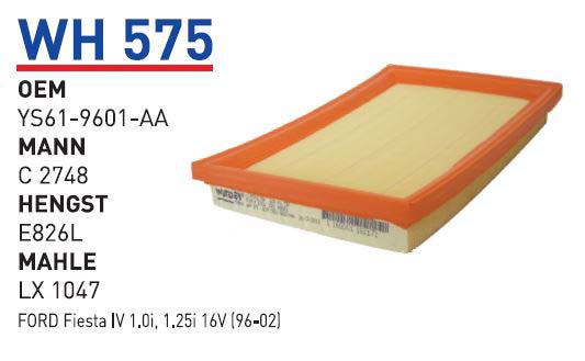 FORD FiESTA 1,0I - 1,25I 16V [WH575]