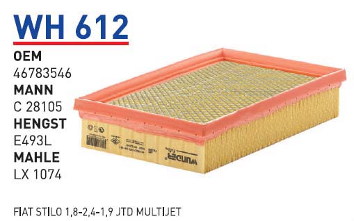 FIAT STILO 1,8-2,4-1,9 JTD MULTIJET [WH612]