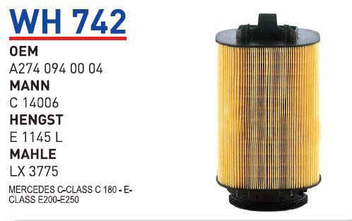 MERCEDES C-CLASS C 180 - E-CLASS E200-E250 [WH742]