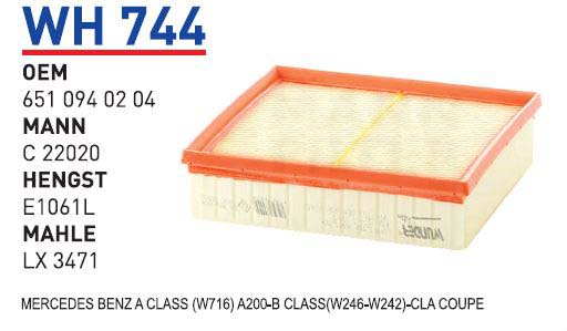 MERCEDES BENZ A CLASS (W716) A200-B CLASS(W246-W242)-CLA COUPE [WH744]