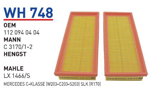MERCEDES C-KLASSE(W203-C203-S203) SLK (R170) [WH748]