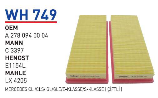 MERCEDES CL /CLS/ GL/GLE/E-KLASSE/S-KLASSE( ÇIFTLI ) [WH749]