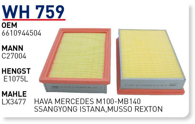 SSANGYONG ISTANA,MUSSO REXTON [WH759]