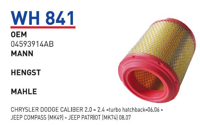 CHRYSLER DODGE CALIBER 2.0 - 2.4 - turbo hatchback-06.06 -JEEP COMPASS (MK49) - JEEP PATRIOT (MK74) [WH841]