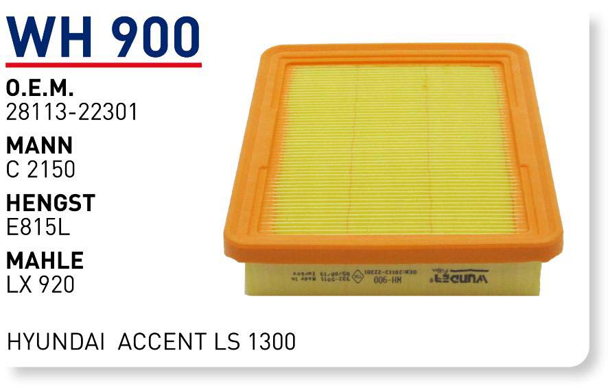 HYUNDAi ACCENT LS 1300 [WH900]