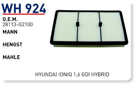 HYUNDAI IONIQ-KIA NIRO 1,6 GDI hybrid [WH924]
