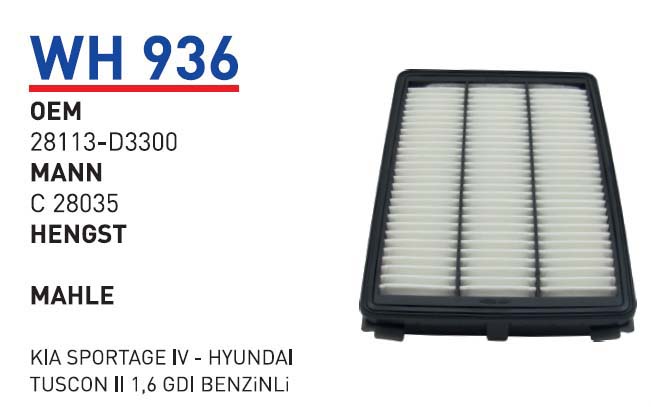 KIA SPORTAGE IV - HYUNDAI TUSCON II 1,6 GDI BENZINLI [WH936]