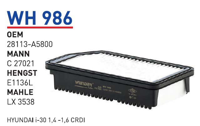 HYUNDAI I-30 1,4 -1,6 CRDI [WH986]