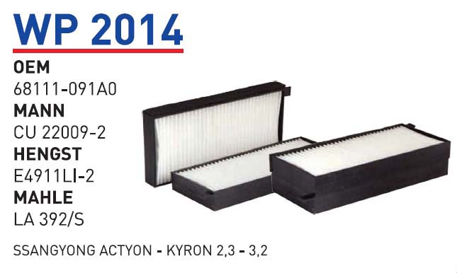 SSANGYONG ACTYON - KYRON 2,3 - 3,2 [WP2014]